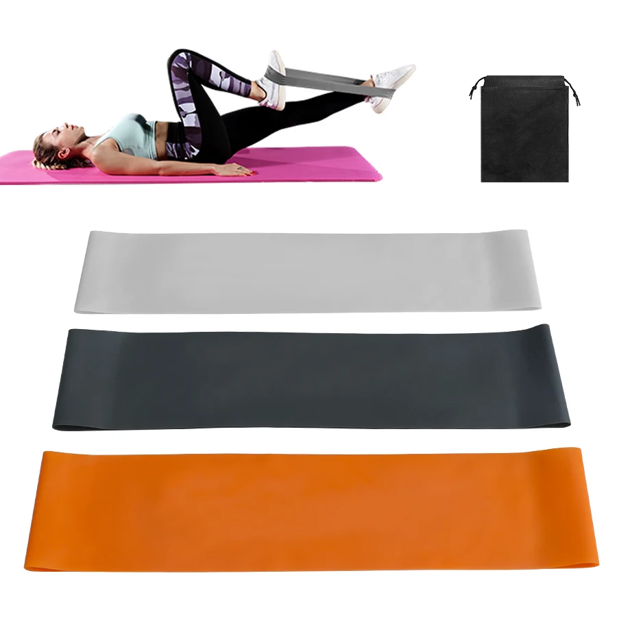

High Quality Durable Color OEM Resistance Band Custom Logo Women Fitness 3 Booty Resistance Bands