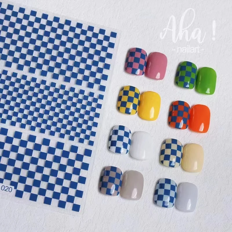 

Semi cured gel nail sticker presson on nail stickers for home DIY beauty, Colorful