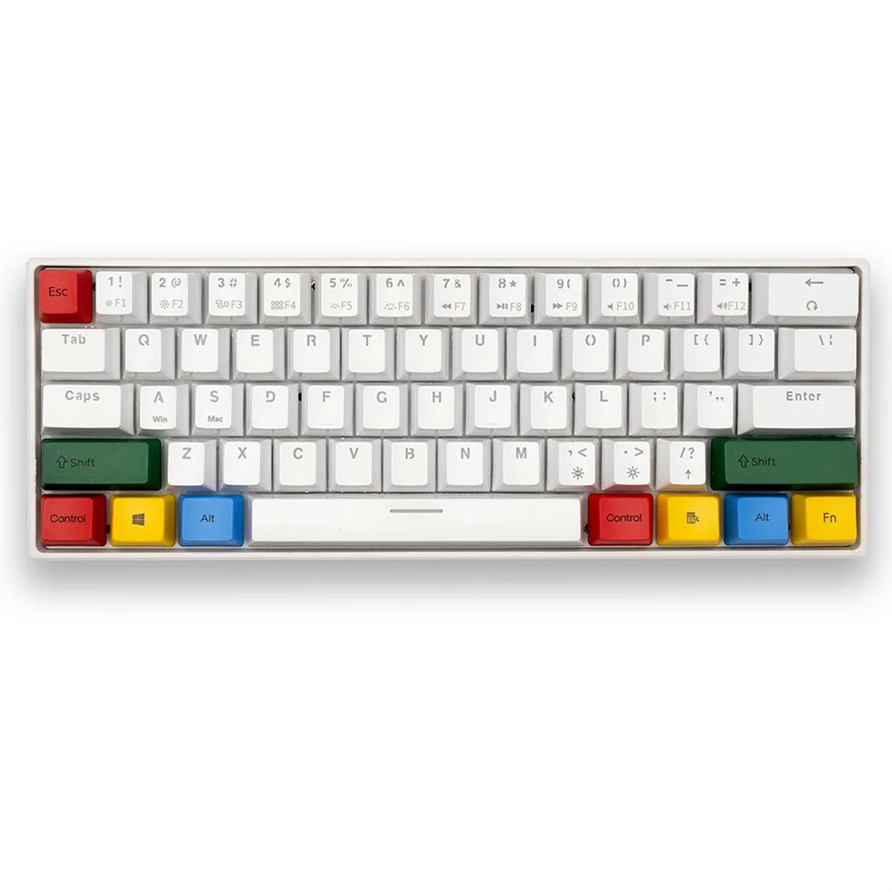 

PBT OEM Keycaps Suitable GK61 RK61 DK61 Mechanical Keyboard Custom Colorful Keycaps Set, Multi color