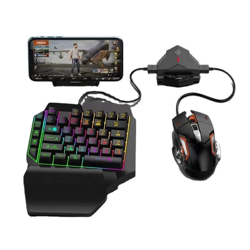 

2021 upgraded For FPS shooting games keyboard mouse converter combo