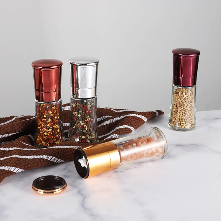 

salt and pepper grinders refillable salt and pepper mill ceramic grinder with 70ml bottle, Customized available