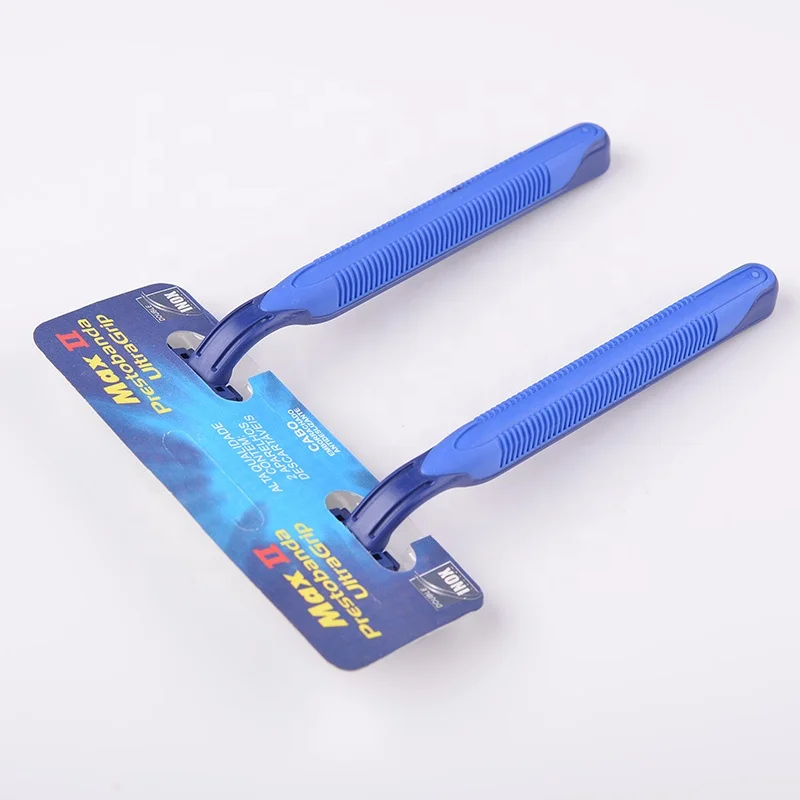 
Twin Blade With Display card package razor blade disposable 