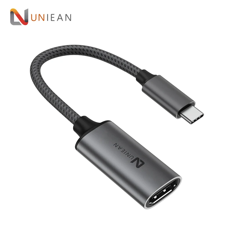 

UNIEAN Ultra 4K 60Hz USB Type C to HDMI Adapter Cable Laptop Mobile Phone Charging USB C to HDMI Female Cable Converter