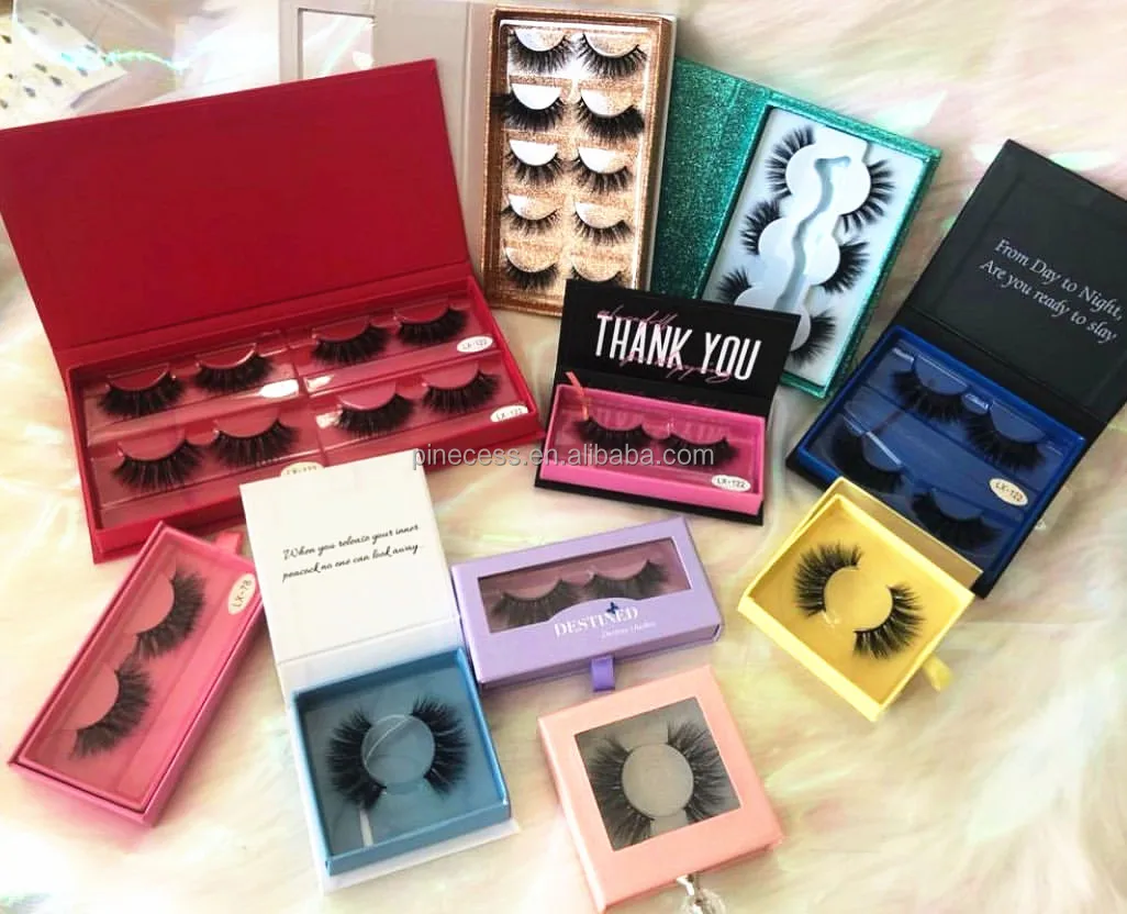 

lashbox Private Label Super long dramatic 25mm Eyelashes 3D Mink Lashes book, custom eyelash book packaging lashbook packaging