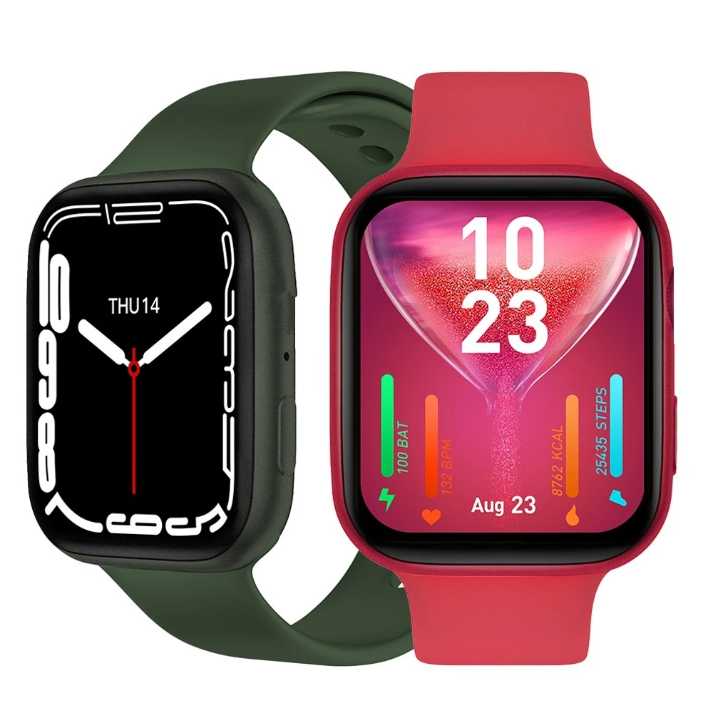 

2022 Smartwatch I Watch 7 D7 PRO Reloj Inteligente D7PROMAX Iwo Series 7 Smart Watch D7PRO MAX, Black white pink green blue