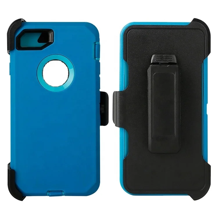 

Factory Wholesale Robot Defender Shockproof Mobile Phone Cover Case In Stock With Belt Clip For IPhone 7/8 f319, Multi