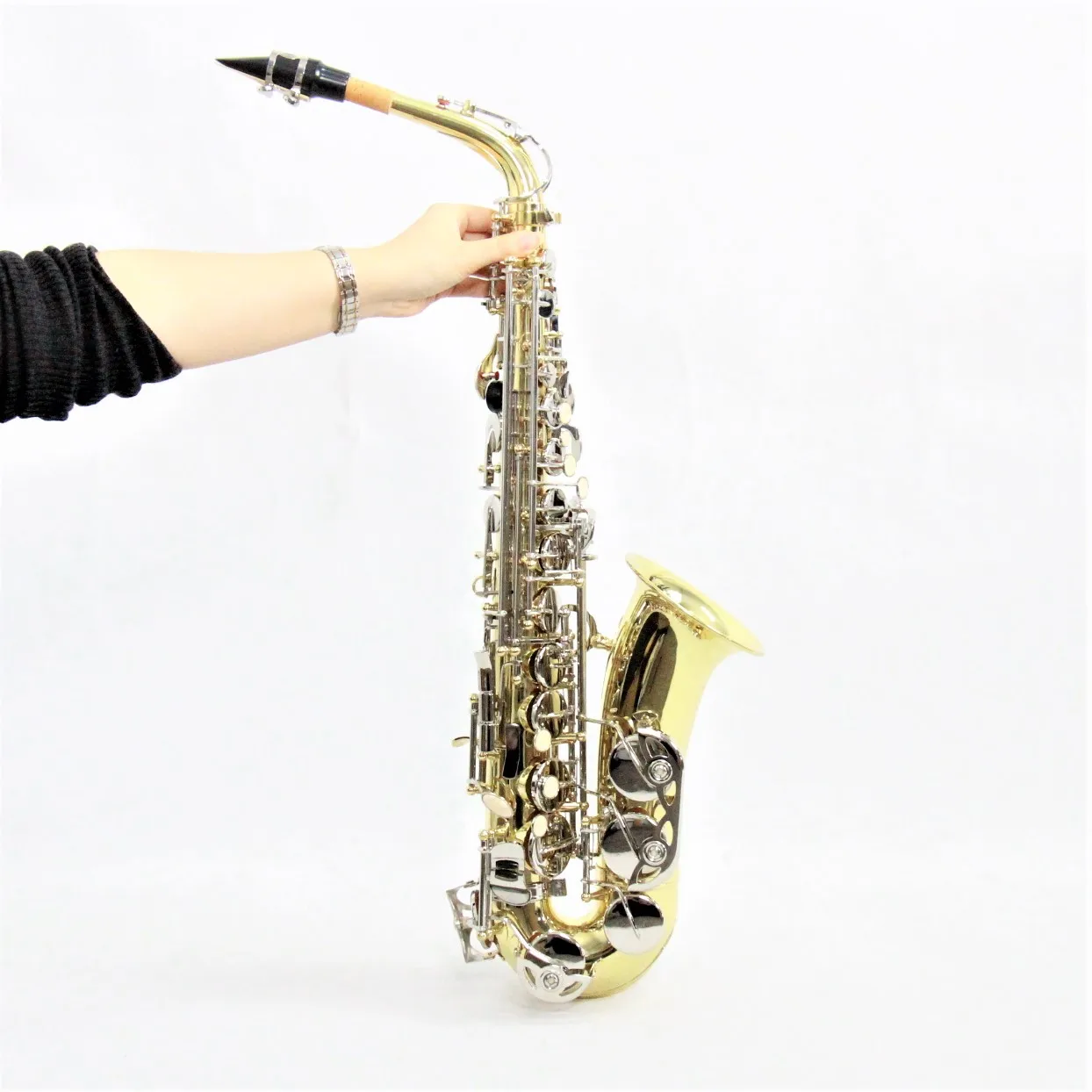 

Cheap price saxophone alto professional saxofon alto high quality unique two- color saxophone alto, Gold and nickel