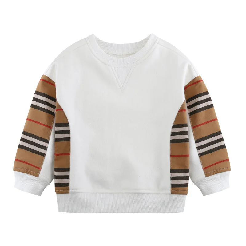 

Drop Shipping Children wear Autumn style 100% cotton t-shirt boys long sleeve fashion blouse girls white O-Neck sweatshirts, Picture shows