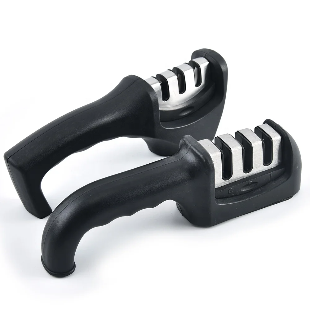 
High Quality Knife sharpener Professional Kitchen honing 3 stage Tungsten Steel Knife sharpener 