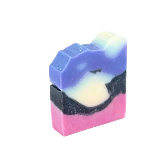 

Skin care olive oil cold process hand made soap, Multicolor