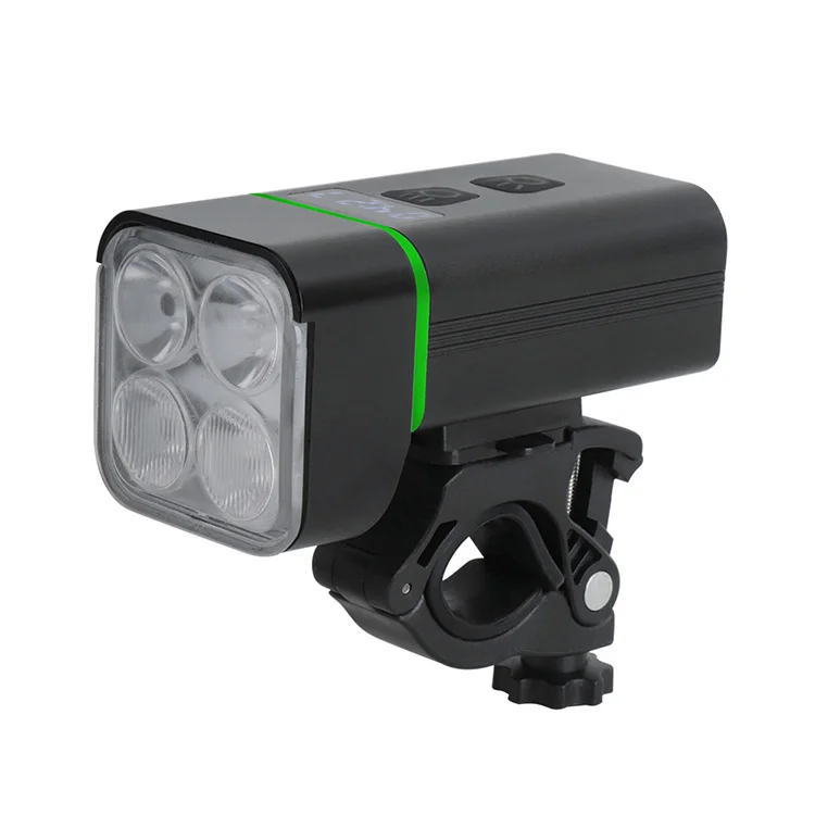 

BORUIT high quality smart LED bicycle front light Type-c LCD battery display waterproof outdoor sports night riding light