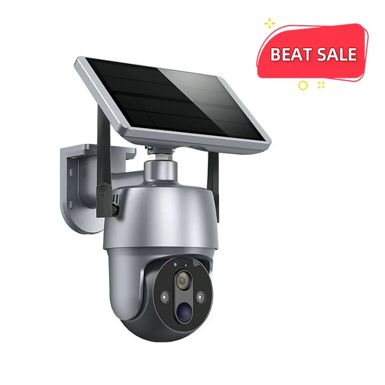 

outdoor night vision security solar powered wireless ip camera solar