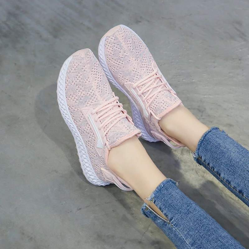 

New arrival outdoor breathable mesh casual casual sneakers ladies shoes women sports shoes, Optional