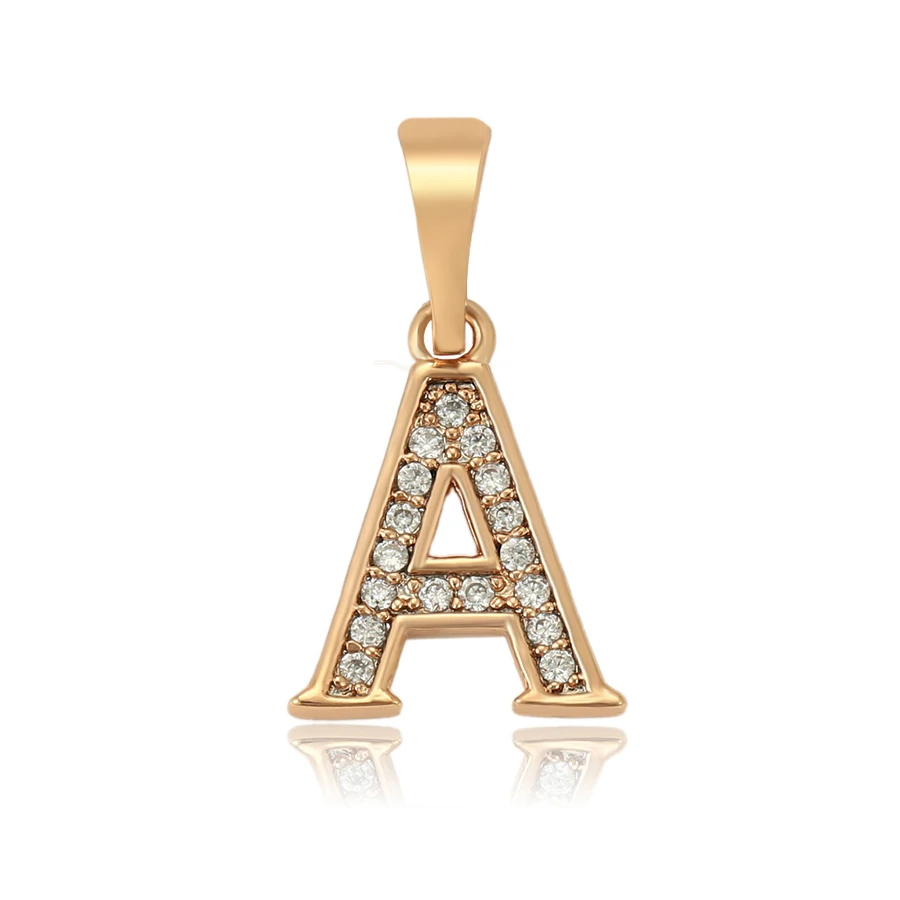 

36056 xuping jewelry fashion letters pendant with 18K gold color