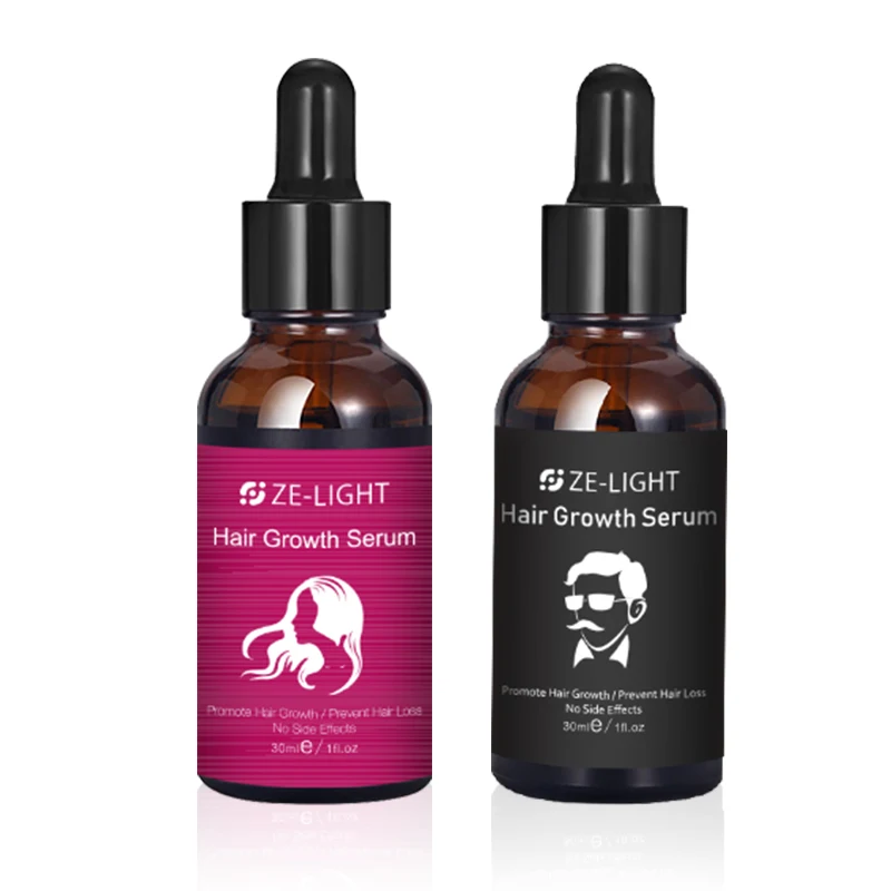 

Ze Light 200pcs OEM Best Fast Natural Collagen Keratin Biotin Hair Grow Hair Regrowth Serum Private Label Hair Growth Serum