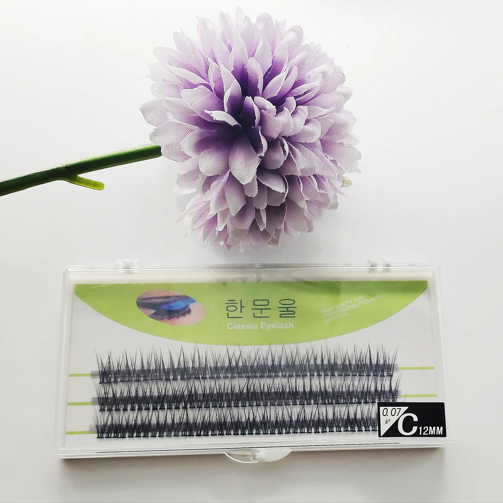 

Wholesale Premade Fans 4D High Quality Eyelash Extensions Private Label Short Term Hot Selling Easy Grafting Fans, Black color and also have colored