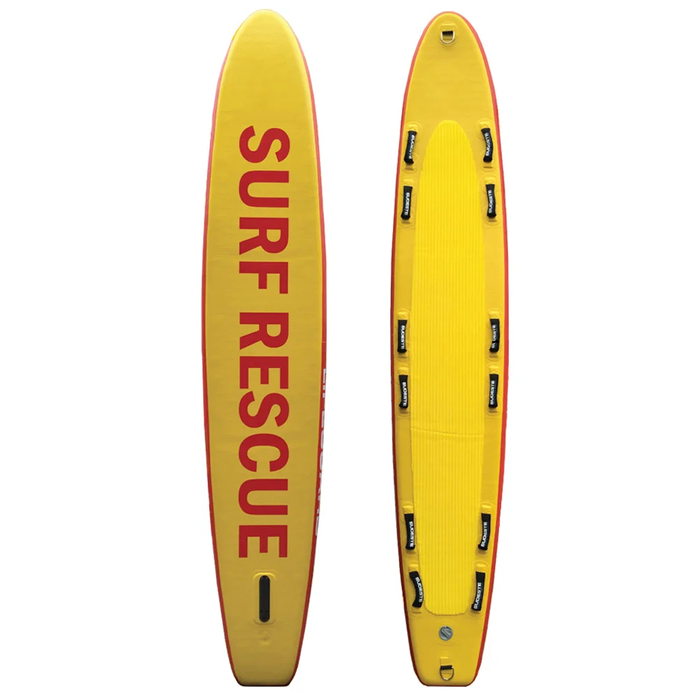 

Double Layer yellow factory Custom water lifesaving equipment Inflatable Lifeguard Surf Rescue Board