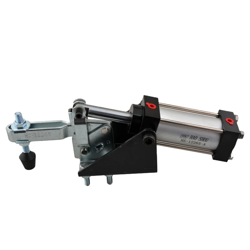 HS-12265-A China Toggle Clamp Manufacturer Pneumatic Clamp Holding Capacity 340KG 750lb1/8'' Inlet (similar to 810-U)
