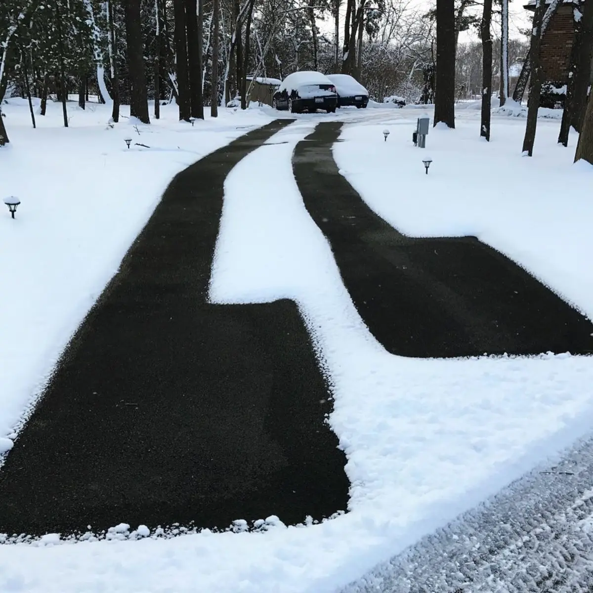 Driveway Walkway Electric Snow Melting Heating Mat Underfloor Heating