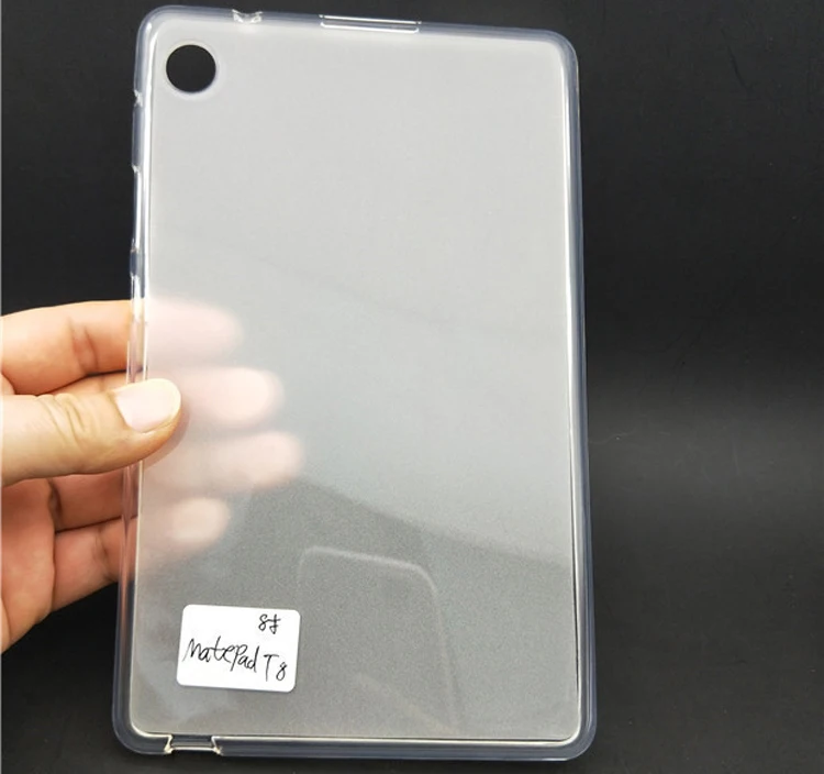 

2021 Matte Edge Transparent High Clear Soft TPU Silicone Tablet Back Cover Case For Huawei Mate Pad MatePad T8 8.0