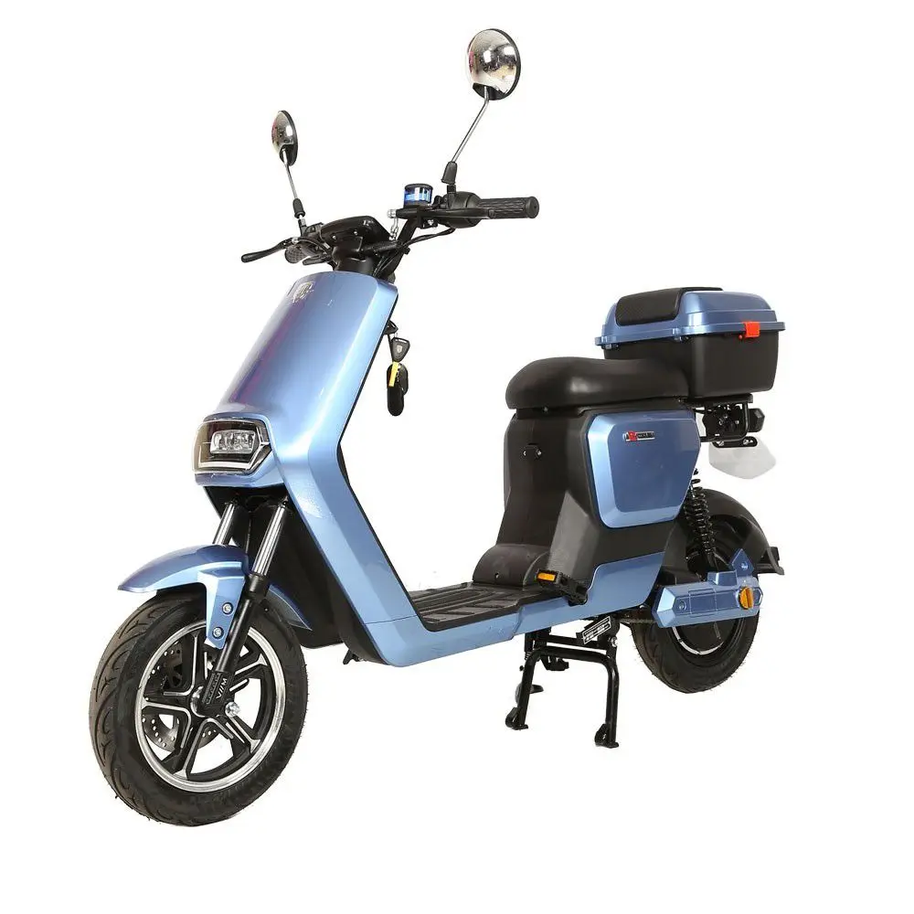 

450w 60v electric motor cycles small electric two wheel scooter one seat for single with delivery box