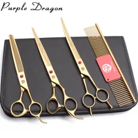 

Pet Scissors 8" Purple Dragon Japanese Steel Dog Grooming Scissors Straight Scissors Thinning Shears Z3005
