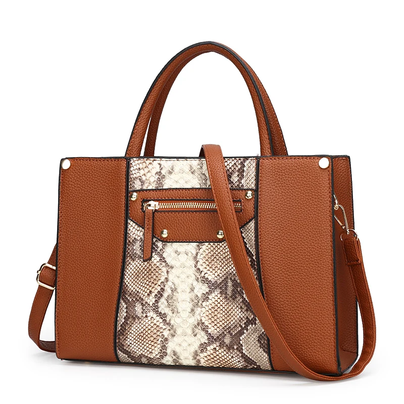 

JIANUO cheap retail bags handbags 2020 snakeskin leather bag women's satchel handbag, Red,black,brown,blue