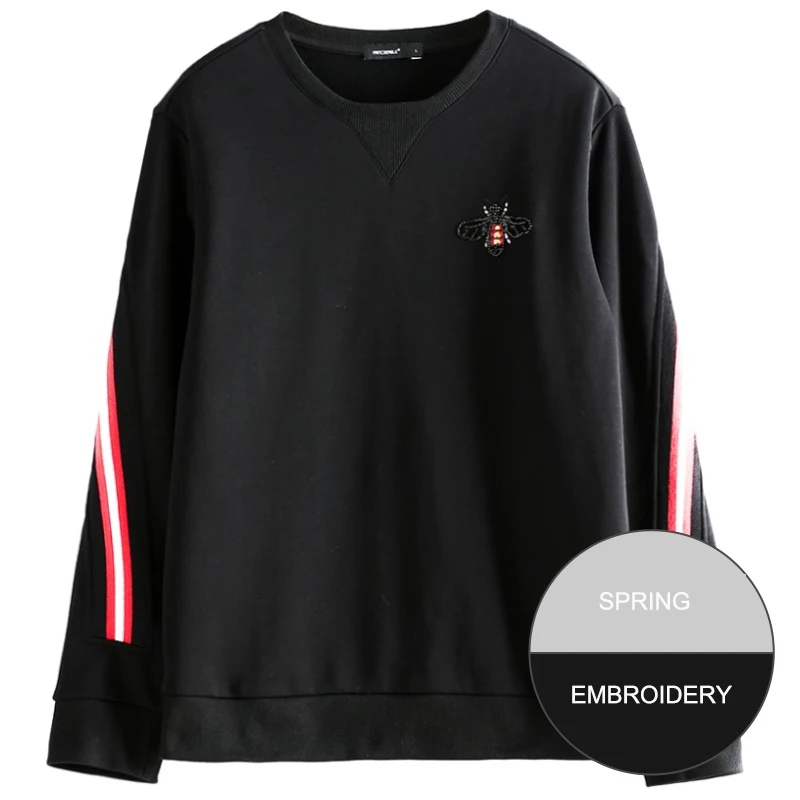 

Crewneck Custom 100% Pure Cotton Embroidery Sweatshirt for Boys, Picture shows