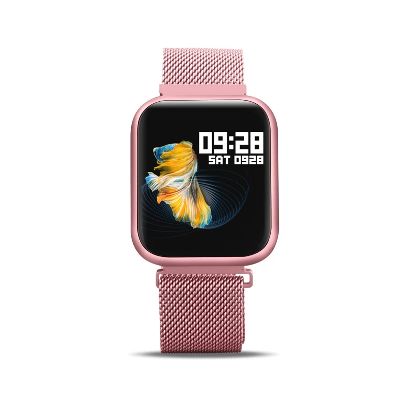 

inteligentny zegarek P80 Sport Fitness smart watch with Double strap heart rate blood pressure smartwatch PK P70