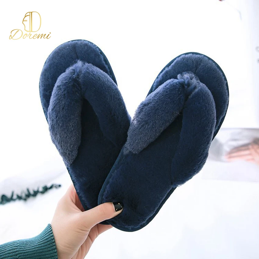 

2020 New arrivals Winter women's flip flop Designer sandals Custom Slippers Wholesale Fashion Lady Fur Slipper Women
