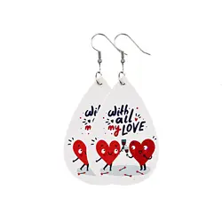 Fashion Valentine's Day Heart Love Red Lips Double