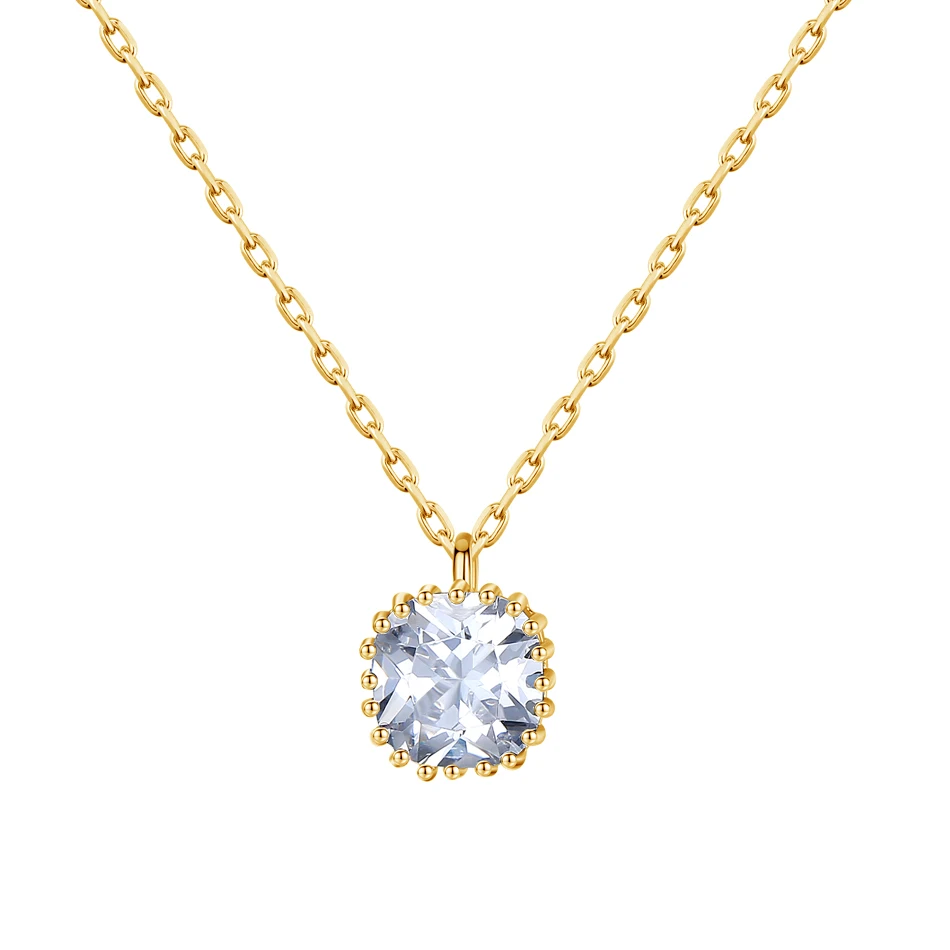 

Brass Jewelry 18K gold Plated Cubic Zircon Pendant Necklace For Woman Fashion Necklace