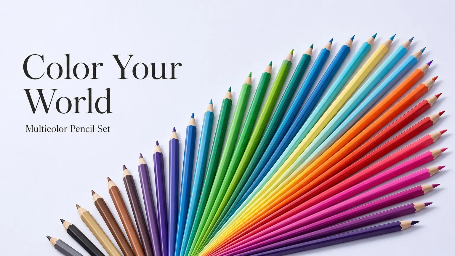 Multicolor Pencil Set &mdash; Color Your World