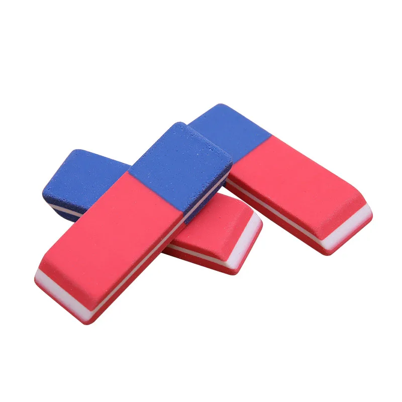 blue and red double tip mistake eraser for ink or pencil