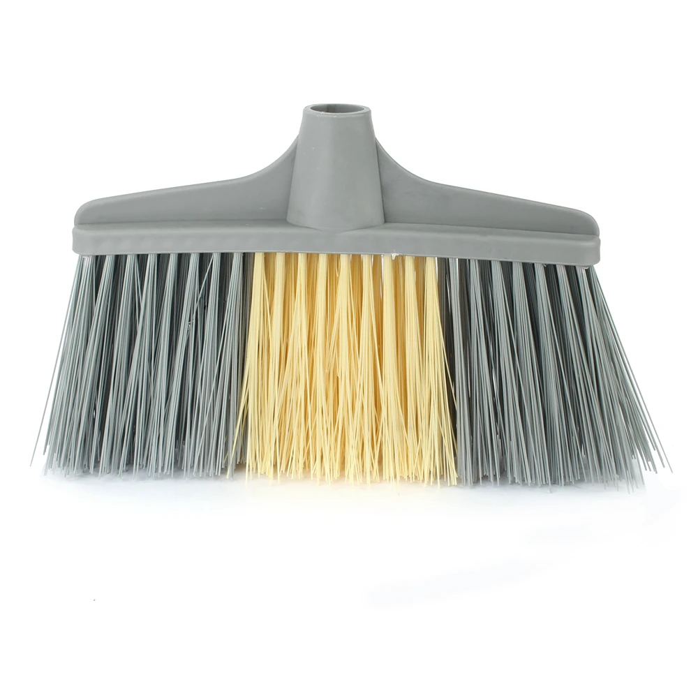 

China factory supply wholesale custom broom and dustpan set plastic floor cleaning broom sweeping brooms, Gray