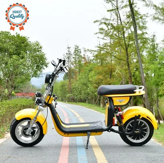 

2022 YIDE Supply The Most Fashionable Citycoco 2000W 2 Wheel Electric Scooter For Adult Electric Motorcycle, Black