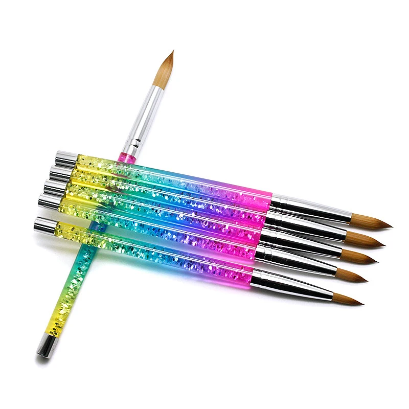 

Customized Logo Beauty Paint Brush UV Gel Nail Brush Kolinsky Acrylic Nail Brush for 3D
