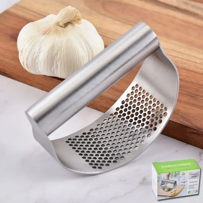 

Multifunctional Tools Kitchen Garlic Press Stainless Steel Duty Stainless Steel Garlic Press