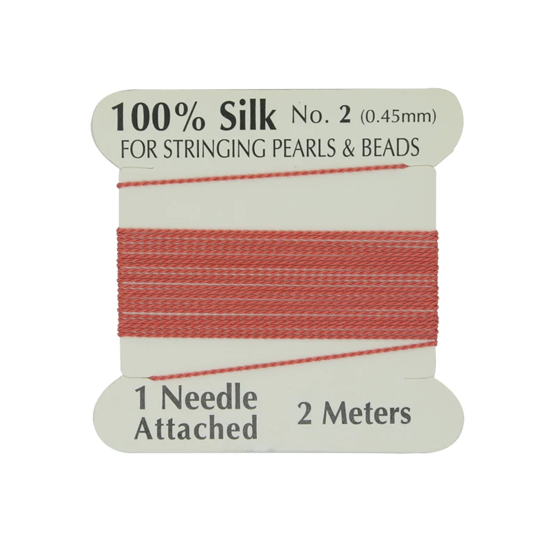 

XuQian  Wholesale Factory Price Supply 100% Natural Silk Cord Coral Beaded Silk Cord
