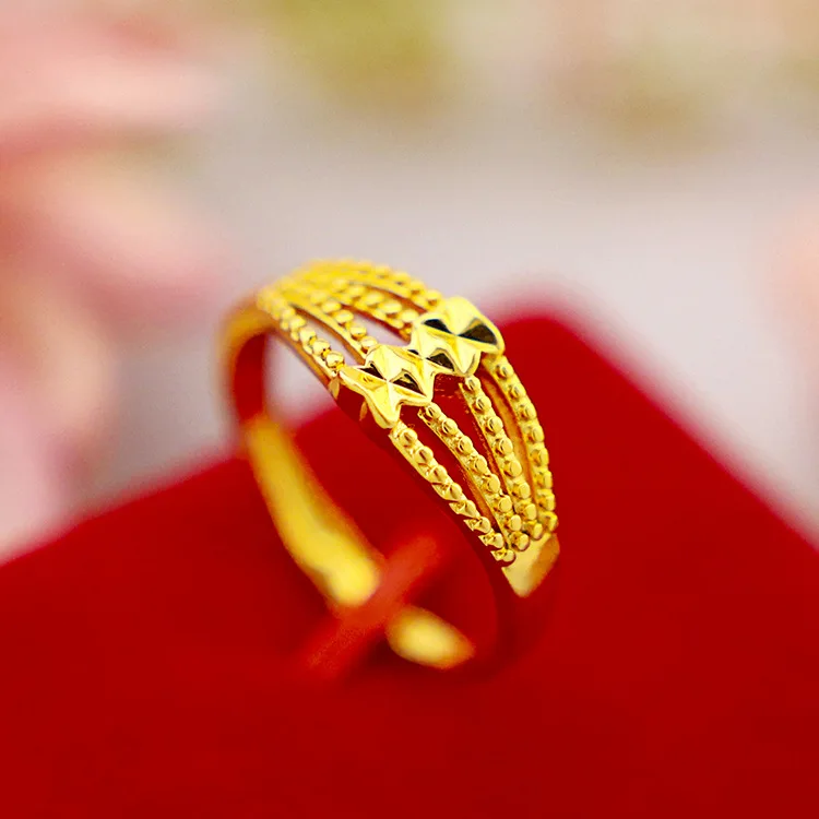 

Dropshipping Fashion Gold Ring for Women Wedding Engagement Jewelry Ajustable Butterfly 14k Yellow Gold Jewelry Statement Ring