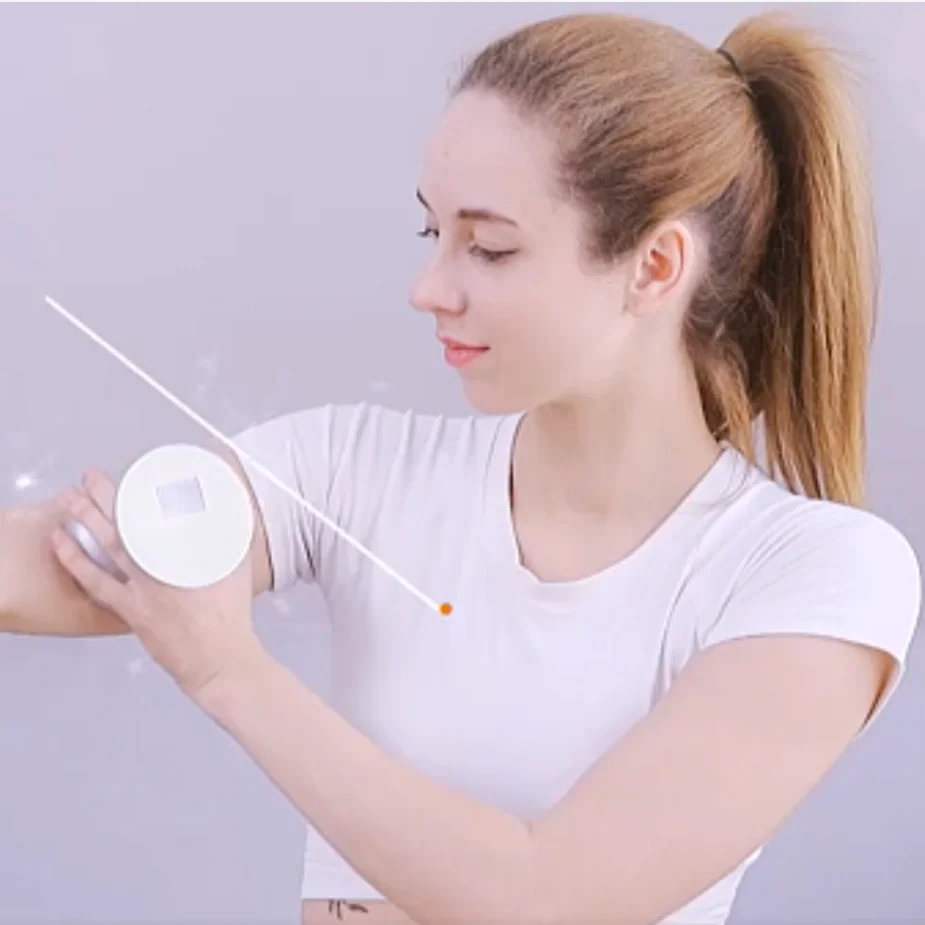 

Ultrasonic LED Beauty Device rf Face Body Massager Body Slimming Massager Ultrasonic Wave EMS Infrared Therapy, Sliver
