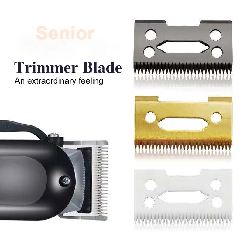 
Professional Rainbow Golden Black Colors Hair Trimmer Blade Replacement Ceramic Clipper Blade for 8504&8148& D8 