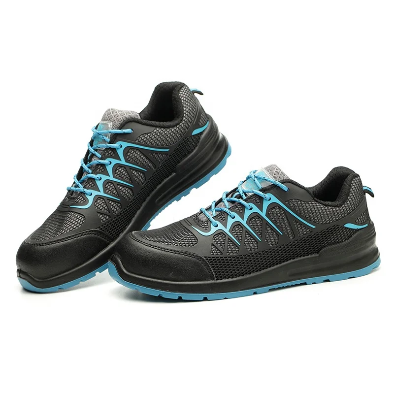 

High quality construction breathable oil resistant KPU industry safety gaomi rubber tall best panoply safety shoes, Gray,rainbow colors