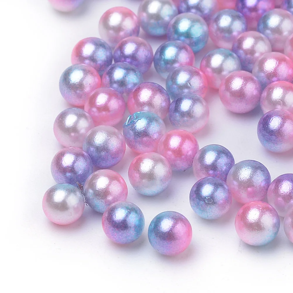 

PandaHall 10mm No Hole Gradient Mermaid Pearl Beads