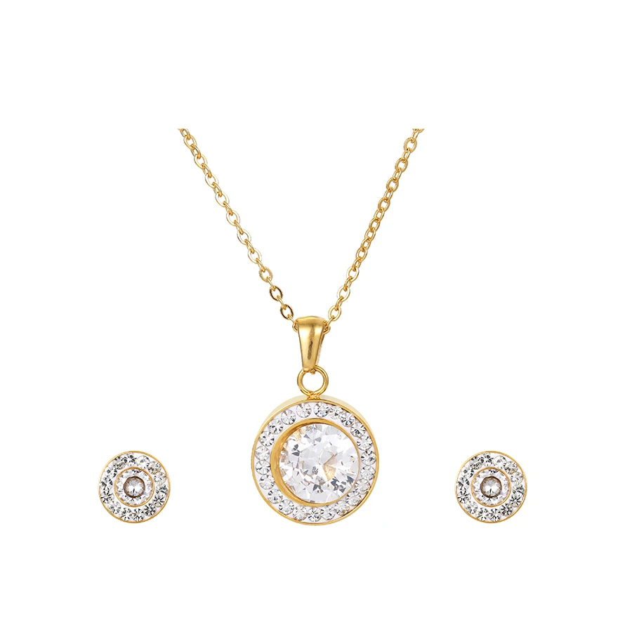

S 369 xuping new 2021 New High Quality Jewelry heart shape zircon stone jewelry set for women