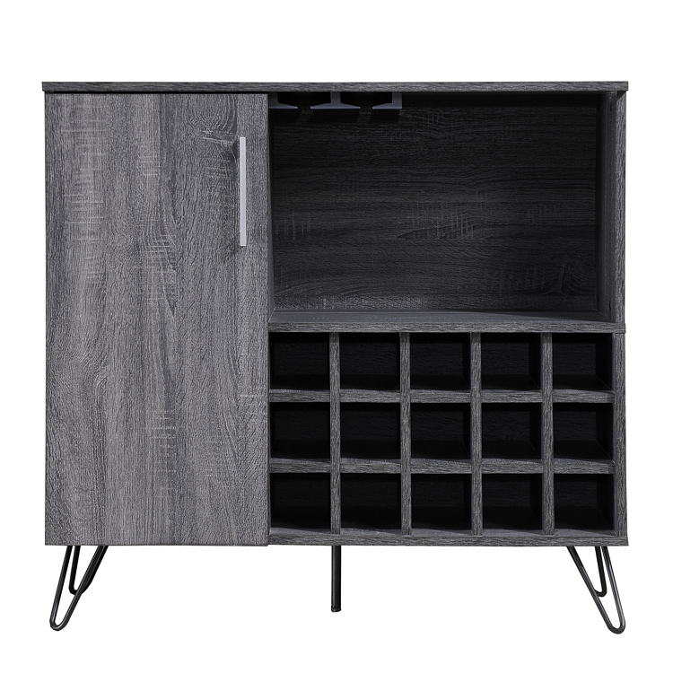 

Living Room Mid Century Modern Wine Rack Bar Cabinet