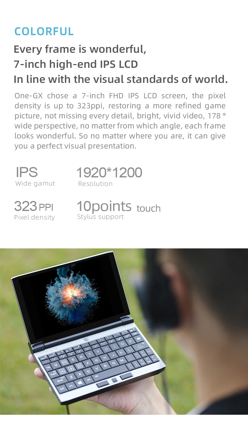 一个上网本onegx1 4g lte (长期演进) 游戏笔记本电脑 7 i5-10210y