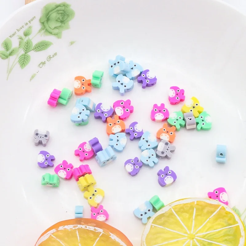 

Wholesale 100pcs/bag Mixed colors Flower Star fashion bracelet necklace jewelry Fimo DIY Polymer Clay Beads