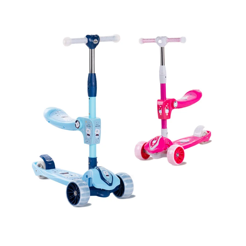

Sale Light Up 3-Wheels Baby Scooter, Children 3 In 1 Baby Scooter/