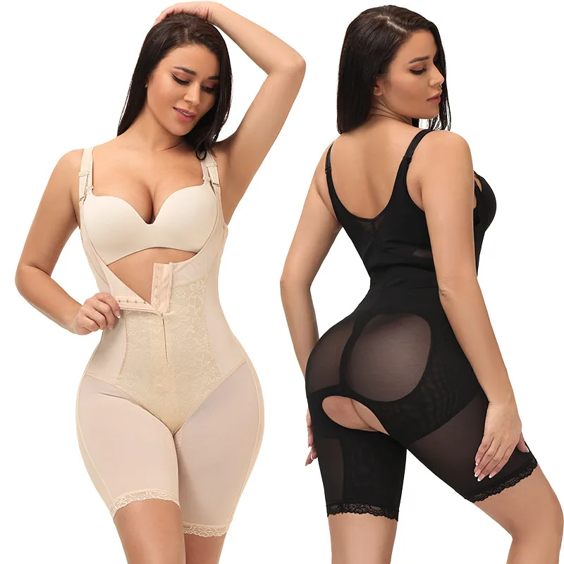 

Colombian Fajas Slimming Tummy Control Butt Lifter Full Body Shapewear for Women, Black,skin